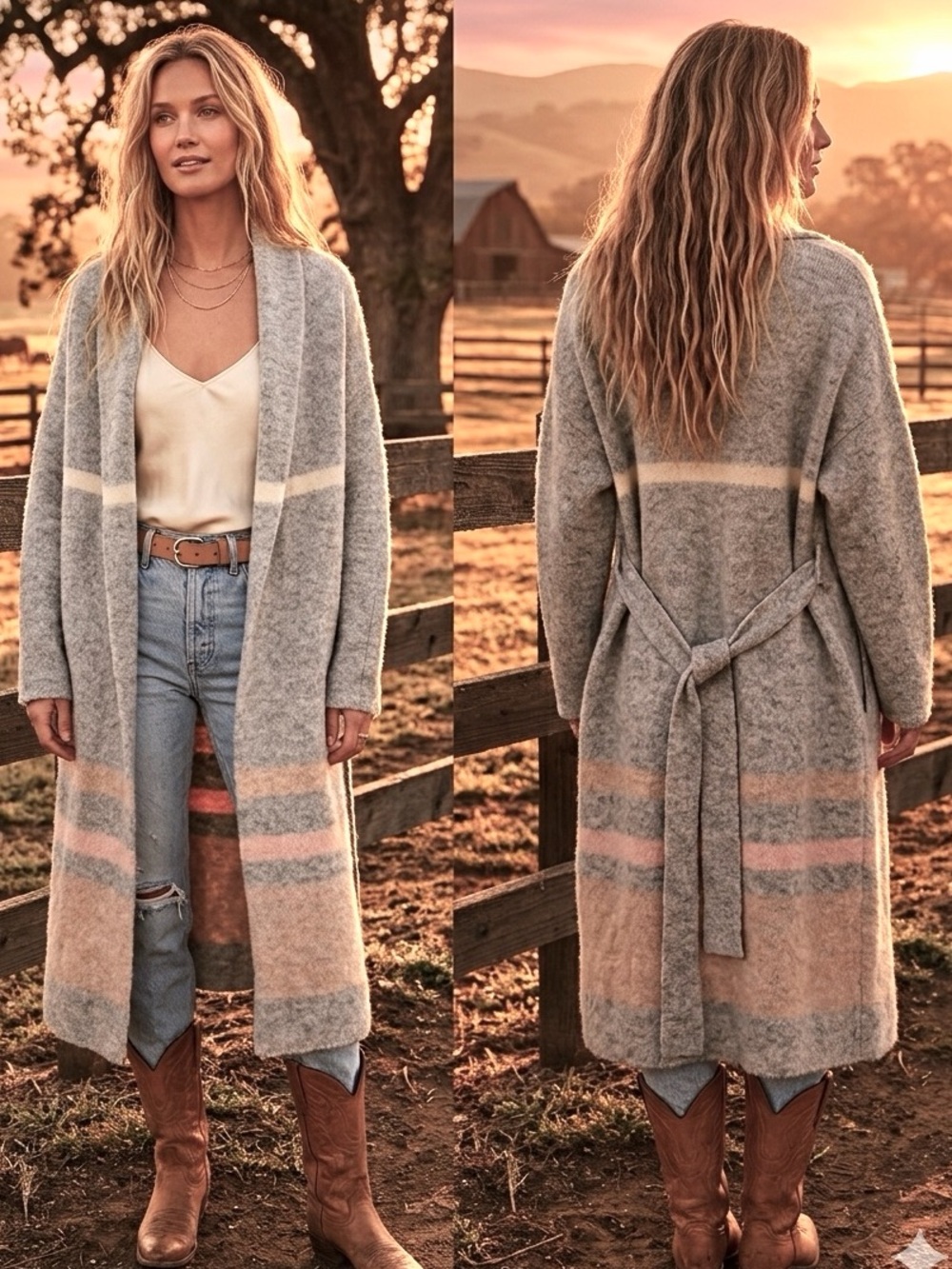 Woolrich John Rich & Bros alpaca-mohair blend long cardigan - Made in Italy M
